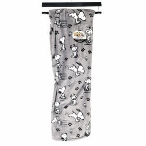 Peanuts Snoopy and Woodstock Throw Blanket Gray 50x70